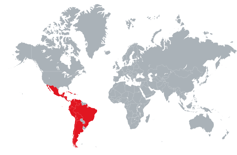 world map lateinamerika
